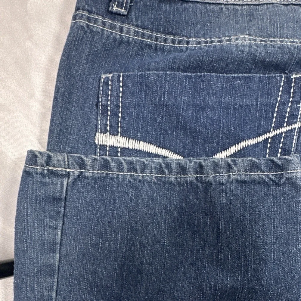 Blue Tab Men's Blue Medium Wash Denim Jeans Straight Regular Fit 5-Pocket